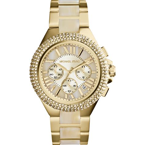 goud horloge michael kors|horloge Michael Kors dames.